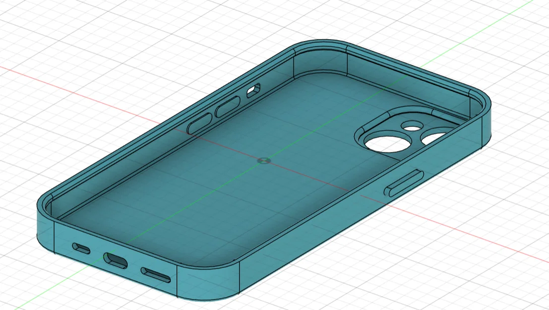 Mẫu in 3D ốp lưng bảo vệ cho iPhone 14 (Thiết kế cơ bản) - Image 2