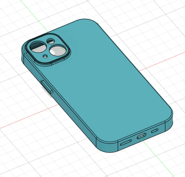 Mẫu in 3D ốp lưng bảo vệ cho iPhone 14 (Thiết kế cơ bản) - Image 3