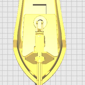 Mô hình 3D Benchy gắn súng máy Halo cực chất cho máy in 3D