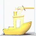 Mô hình 3D Benchy gắn súng máy Halo cực chất cho máy in 3D - Thumbnail 3