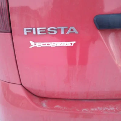 Logo EcoBeast trang trí in 3D cực chất cho Ford Fiesta