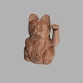Mô hình in 3D mèo thần tài Maneki-neko may mắn để bàn - Thumbnail 1