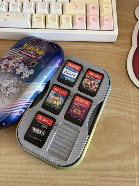 Khay đựng băng game Nintendo Switch cho hộp thiếc Pokemon Mini - Image 1