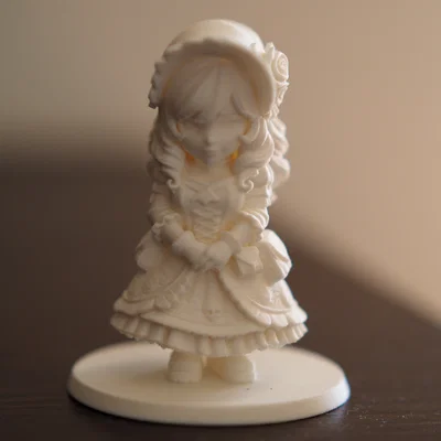 Cô Gái Chibi Gothic – Mô Hình Mini In 3D (70mm)
