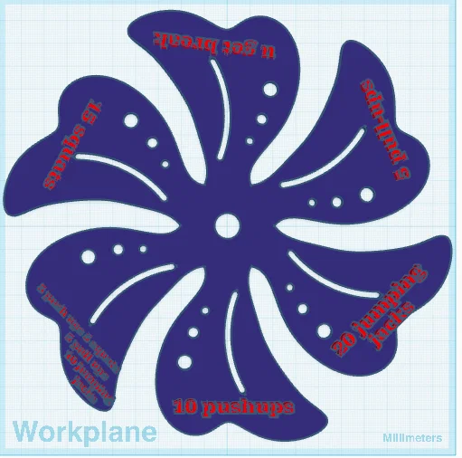 Vòng quay tập thể dục chuông gió (Wind Chime Exercise Wheel) - Image 1