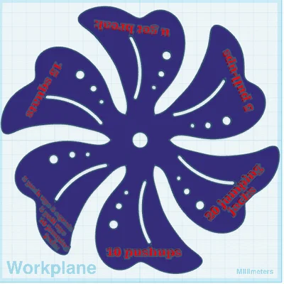 Vòng quay tập thể dục chuông gió (Wind Chime Exercise Wheel)