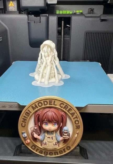 Cô Gái Chibi Gothic – Mô Hình Mini In 3D (70mm) - Image 3