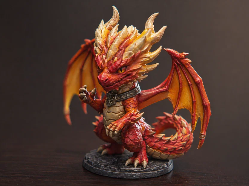 Miniature Rồng Chibi – In 3D (62mm) - Image 6