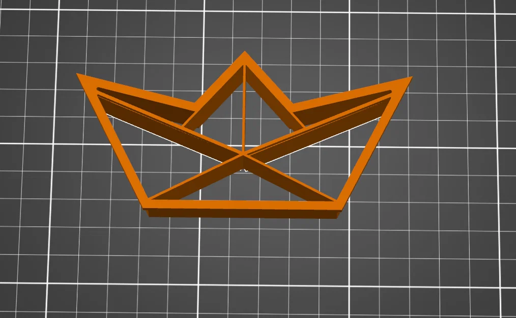 Khuôn cắt bánh quy hình thuyền giấy xinh xắn in 3D - Image 2