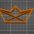 Khuôn cắt bánh quy hình thuyền giấy xinh xắn in 3D - Thumbnail 2