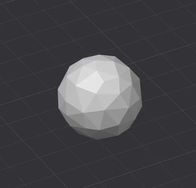 Khối cầu Low-poly Sphere - Mẫu in 3D thiết kế hình học đẹp mắt - Image 1