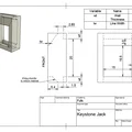 Keystone Jack Reference: Bản vẽ thiết kế mẫu ổ cắm mạng chuẩn 3D - Thumbnail 2