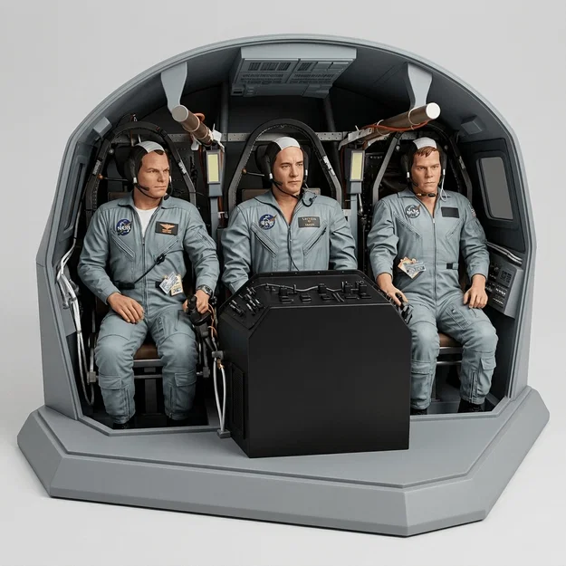 Mô hình 3D Apollo 13: Tái hiện khoang lái huyền thoại (2 phiên bản) - Image 1
