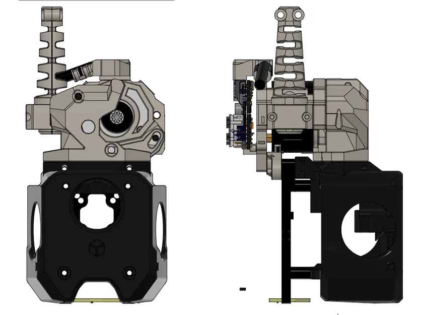 Ngàm side-car PUG A4T, toolhead board, XT30 angled plug & support strut - Image 2