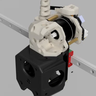 Ngàm side-car PUG A4T, toolhead board, XT30 angled plug & support strut