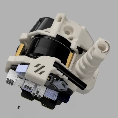 Ngàm side-car PUG A4T, toolhead board, XT30 angled plug & support strut