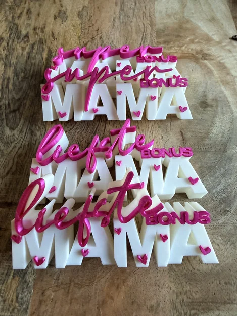 Liefste Bonus Mama – Bảng chữ 3D | Quà tặng mẹ kế | Decor Ngày của Mẹ - Image 4