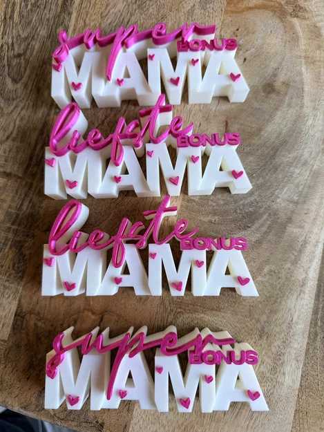 Liefste Bonus Mama – Bảng chữ 3D | Quà tặng mẹ kế | Decor Ngày của Mẹ - Image 7