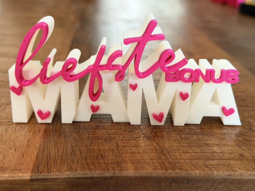 Liefste Bonus Mama – Bảng chữ 3D | Quà tặng mẹ kế | Decor Ngày của Mẹ - Image 9