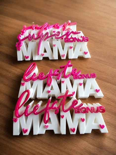 Super Bonus Mama – Bảng chữ 3D | Quà tặng mẹ kế | Decor Ngày của Mẹ - Image 3