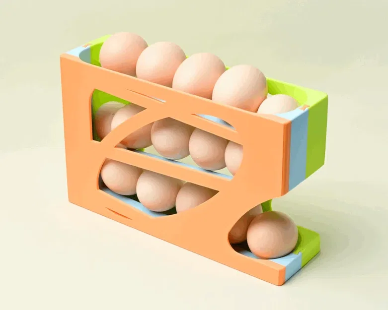 Khay đựng trứng tự động thông minh in 3D cho nhà bếp gọn gàng - Image 1
