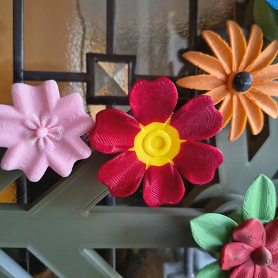 Bó Hoa May Day cho Lego Wreath: 15 Món (13 Hoa + 2 Lá)