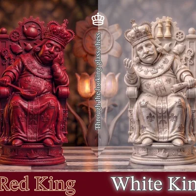The Royal Duo: Red King & White King – Bộ đôi Vua Đỏ & Vua Trắng