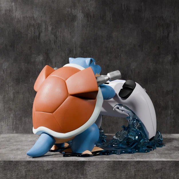 Kệ đỡ tay cầm Blastoise - Nhận 300 mẫu trên PATREON - Image 6