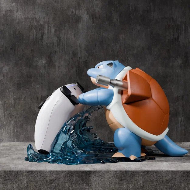Kệ đỡ tay cầm Blastoise - Nhận 300 mẫu trên PATREON - Image 11