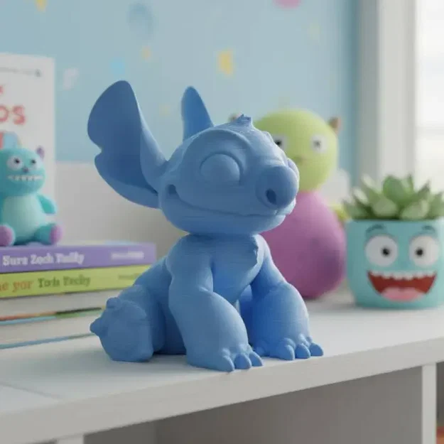 Mô hình 3D Stitch chibi dễ thương (in resin/FDM) - Image 1