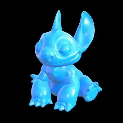 Mô hình 3D Stitch chibi dễ thương (in resin/FDM)