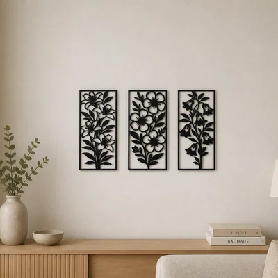 Trang trí tường hoa hiện đại (Modern Floral Wall Decor)