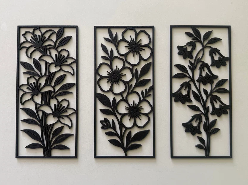 Trang trí tường hoa hiện đại (Modern Floral Wall Decor) - Image 2