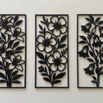 Trang trí tường hoa hiện đại (Modern Floral Wall Decor)