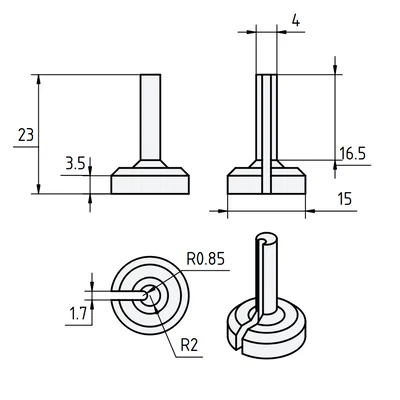 Nút bịt đầu nối Bowden (Bowden Plug) cho máy in 3D - Tiện ích & Gọn gàng