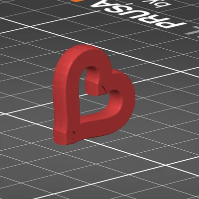 Mô hình trái tim 3D đơn giản - Phụ kiện trang trí và quà tặng ý nghĩa