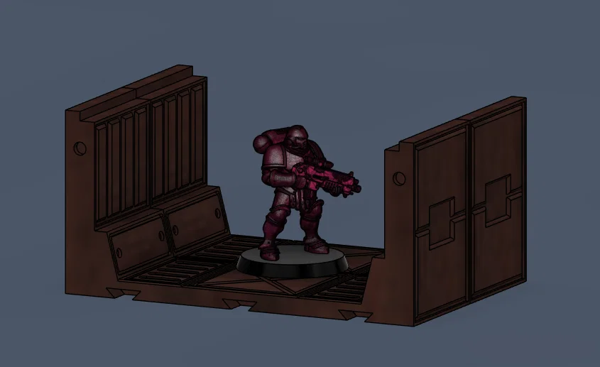 3D Modular walkways cho miniatures (Demo) – Pasillos Modulares - Image 1