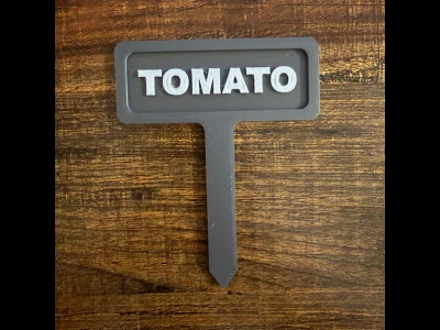 Bảng Cắm Vườn Cà Chua (Tomato) | 3D Print 3MF - Image 1