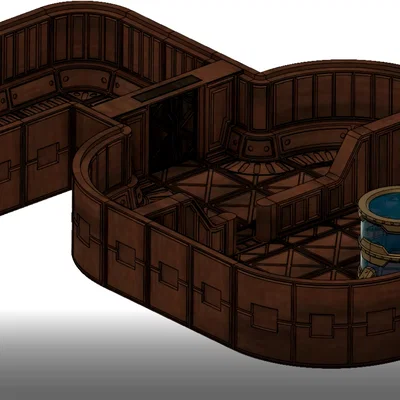 3D Modular walkways cho miniatures (Demo) – Pasillos Modulares