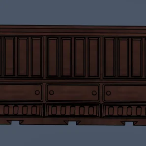 Pasillos modulares 3D cho miniatures – Paredes 1