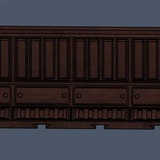 Pasillos modulares 3D cho miniatures – Paredes 1