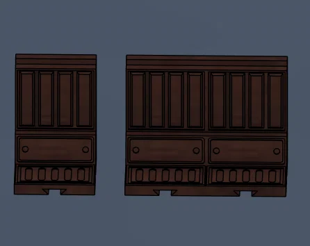 Pasillos modulares 3D cho miniatures – Paredes 1 - Image 4