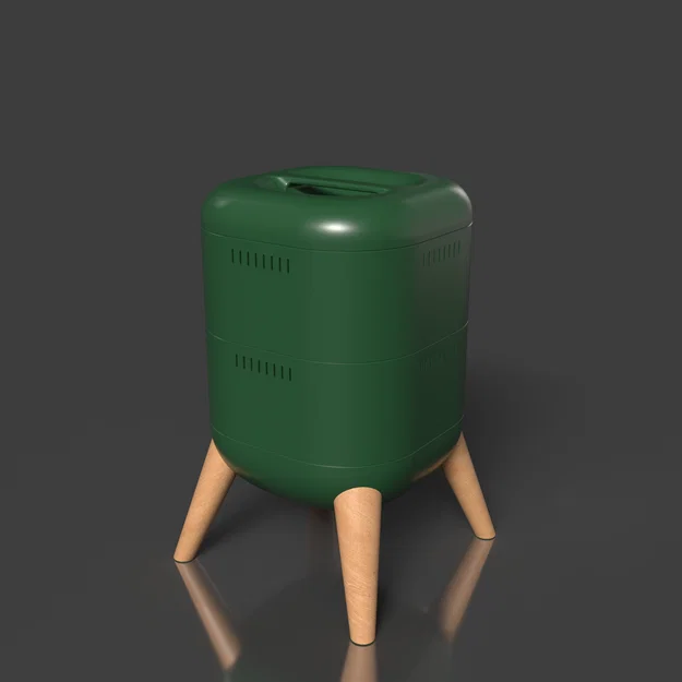 Vermicomposter - Thùng ủ rác hữu cơ hiện đại bằng in 3D - Image 1