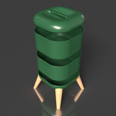 Vermicomposter - Thùng ủ rác hữu cơ hiện đại bằng in 3D