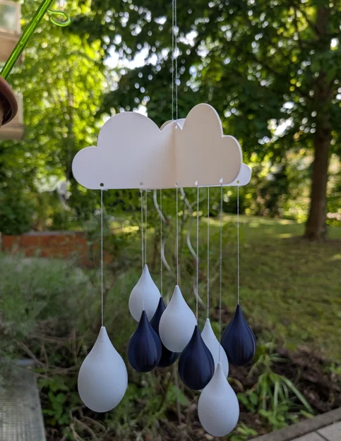Chuông gió đám mây mưa (Raincloud wind chime) - Image 1