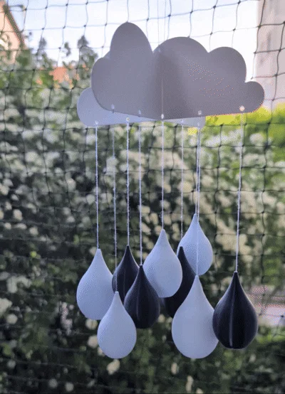 Chuông gió đám mây mưa (Raincloud wind chime) - Image 3