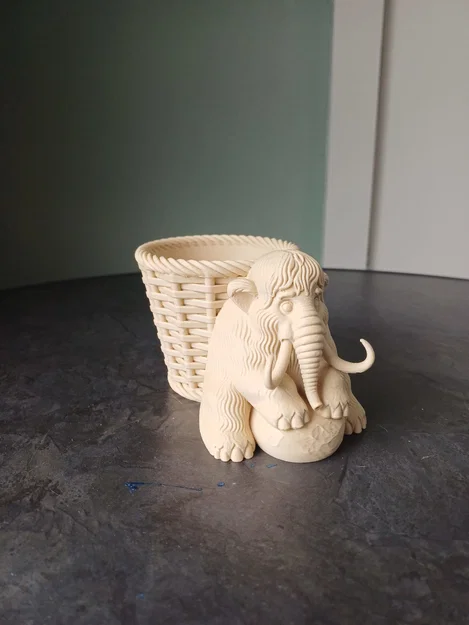 Chậu Cây 3D Voi Ma Mút Đáng Yêu (Cute Mammoth Planter) Độc Đáo - Image 2