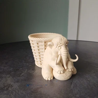 Chậu Cây 3D Voi Ma Mút Đáng Yêu (Cute Mammoth Planter) Độc Đáo