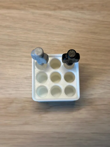 Gridfinity TePe Holder (Grey & Black) 1x1 - Image 2