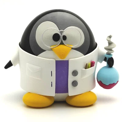 Tux Chemist – Mô hình 3D in được